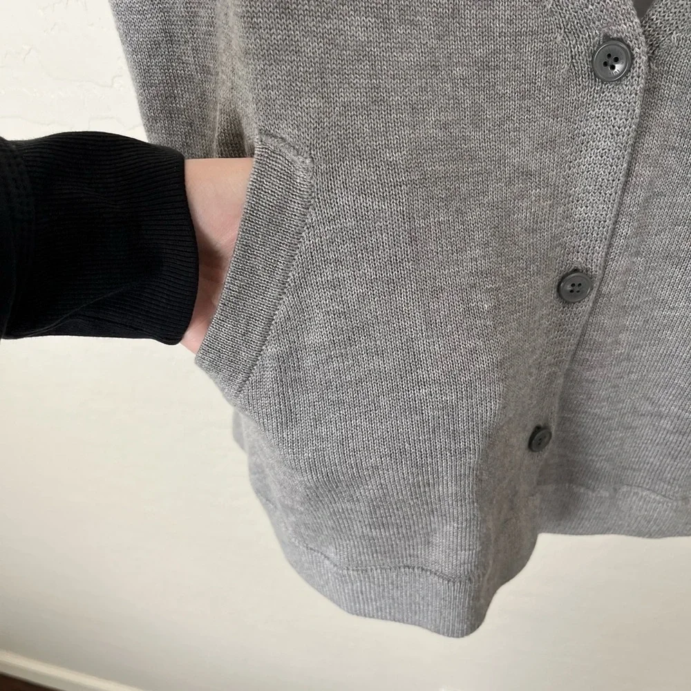 Lululemon Cardi in the Front Cashmere Blend Grey